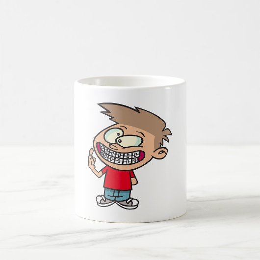 コービー矯正の漫画少年 笑顔 コーヒーマグカップ