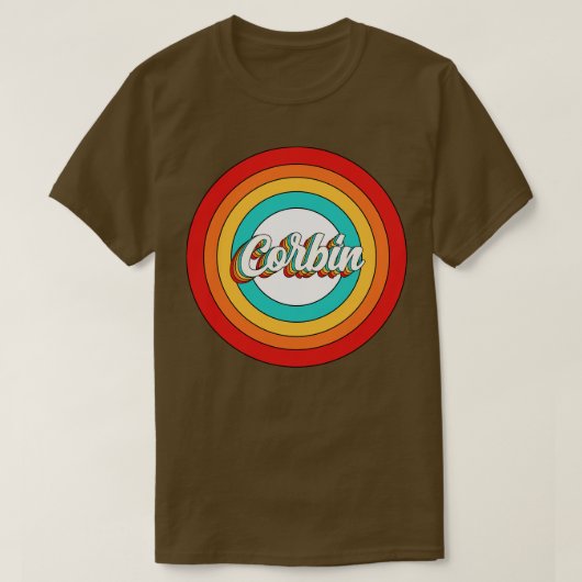 コービン名シャツヴィンテージコービンサークル Tシャツ (デザイン正面)