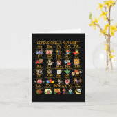 コーピングスキルアルファベットメンタルヘルス認識度Cou カード (黄色い花)