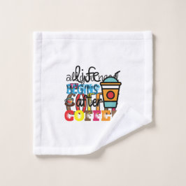 コーフィーの後にコーヒーアートの生活が始まる ウォッシュタオル