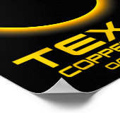 コーブテキサス州Txトータル太陽のEclipse 2024 ポスター (角)