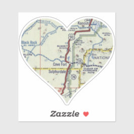 コーブフォートユタの地図 シール