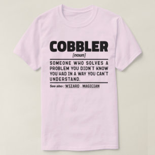 コーブラーおもしろい名詞靴作り恋人の皮肉クール Tシャツ
