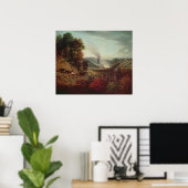 コーブルックデールの朝景, 1777 ポスター (ホームオフィス)