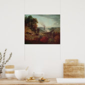 コーブルックデールの朝景, 1777 ポスター (キッチン)