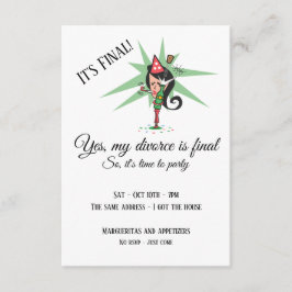 コーポップ・アートのク離婚パーティの招待状 招待状