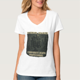 コーポレートデスプロフェッショナルゾンビオフィスライフ Tシャツ