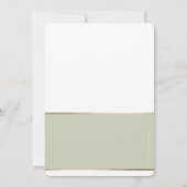 コーポレートパーティー エレガントなビジネス お祝い 緑 金 招待状 (裏面)