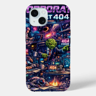 コーポレートプラネット404 レトロフューチャーな宇宙オフィス iPhone 15ケース