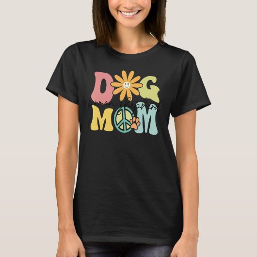 コーマンシェパード溝ヴィ犬ママ女性ペット Tシャツ (正面)