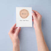 コーミニマルルサロンモダンとスパビジネスフライヤー チラシ (手)