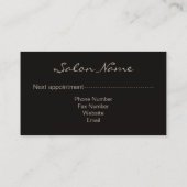 コームとカールのダマスクID319 予約カード (裏面)