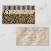 コームとカールLeopard ID319 予約カード (正面/裏面)