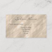 コームとカールLeopard ID319 予約カード (裏面)