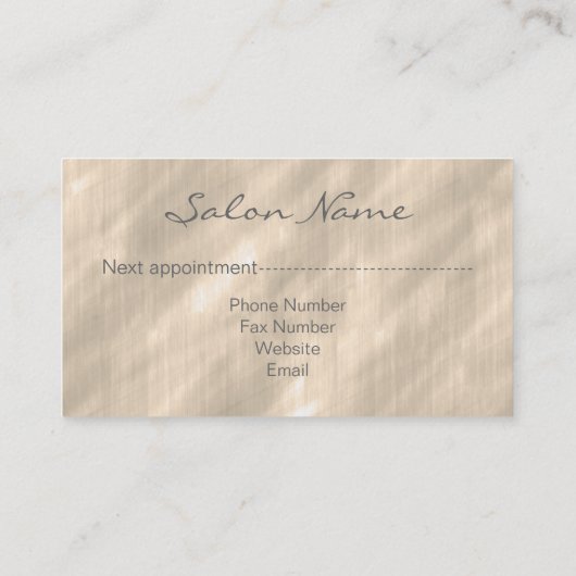 コームとカールLeopard ID319 予約カード (裏面)