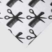 コームとハサミのデザイン 薄葉紙 (詳細)