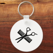 コームとハサミ キーホルダー (正面)