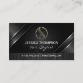 コームシザーロゴ | メタリック | ウッド 名刺 (正面)