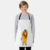 コーム付きライオン エプロン (着用した状態)