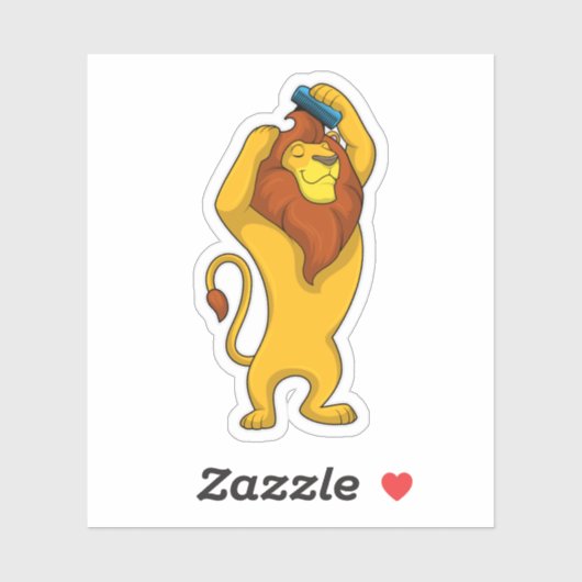 コーム付きライオン シール (シート)