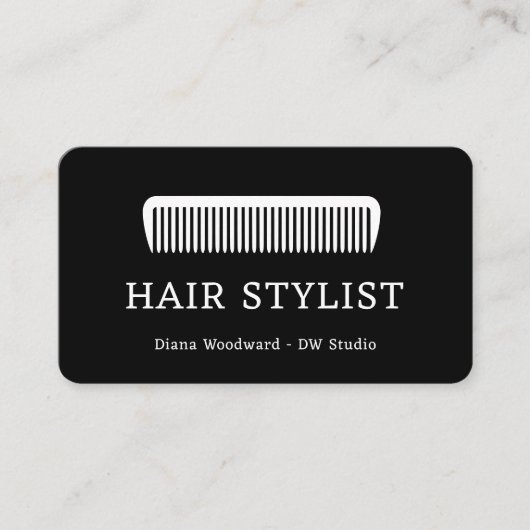 コーム美容師ヘアドレッサーフラットロイヤリティカード ロイヤリティカード (正面)