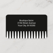 コーム |スプレーボトルとハサミ 名刺 (裏面)