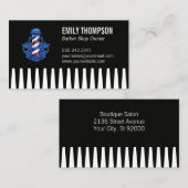 コーム | 理容師極 名刺 (正面/裏面)