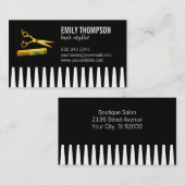 コーム | 美容師 | サロン | 理容師 名刺 (正面/裏面)