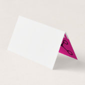 コーム |美容師（ホットピンク） 名刺 (裏面)