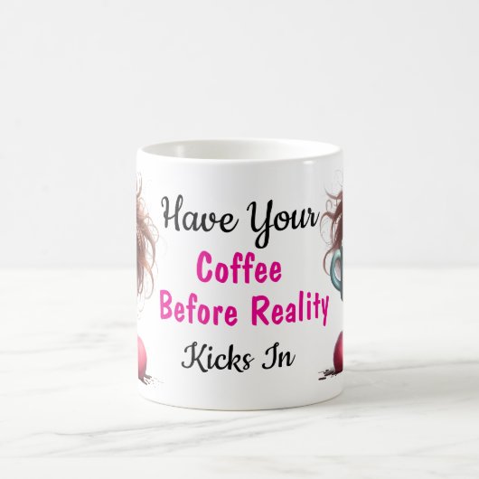 コーユーモアのあるヒクラシックーのマグカップ11オンス コーヒーマグカップ (中央)