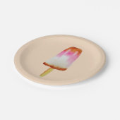 コーラかわいい夏期水彩画 ペーパープレート (アングル)