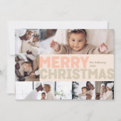 コーラはっきりしたルモダンメリークリスマス六枚写真 シーズンカード (正面)