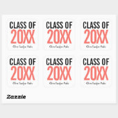 コーラはっきりしたーパーソナライズされた1年卒業 スクエアシール (シート)