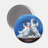 コーラを飲むシロクマ マグネット (正面/裏面)