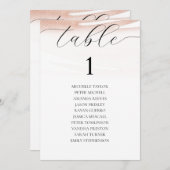 コーラエレガントル夏結婚のシーティングチャート シーズンカード (正面/裏面)