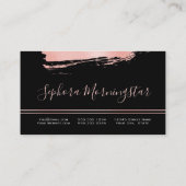 コーラエレガントル金属箔絵を描線 名刺 (裏面)