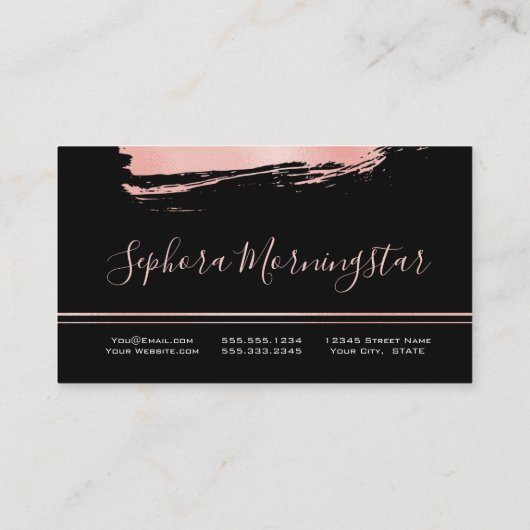 コーラエレガントル金属箔絵を描線 名刺 (裏面)