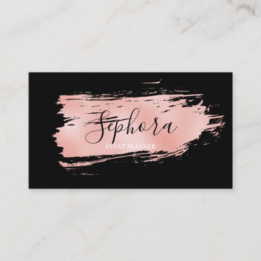 コーラエレガントル金属箔絵を描線 名刺 (正面)