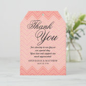 コーラエレガントル&フェイク金ゴールドジグザグシェブロン サンキューカード (スタンド正面)