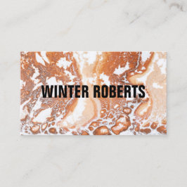 コーラエレガントー白モダン大理石プロフェッショナル 名刺