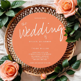 コーラカジュアルルタイポグラフィ結婚ズ 招待状