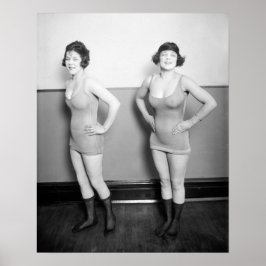 コーラスガール 1920年 ヴィンテージ写真 ポスター
