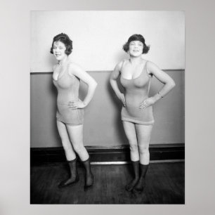 コーラスガール 1920年 ヴィンテージ写真 ポスター
