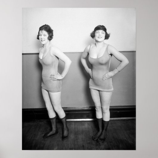 コーラスガール 1920年 ヴィンテージ写真 ポスター (正面)