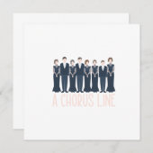 コーラスライン合唱団が合唱曲の音楽ギフトを歌う 招待状 (正面/裏面)