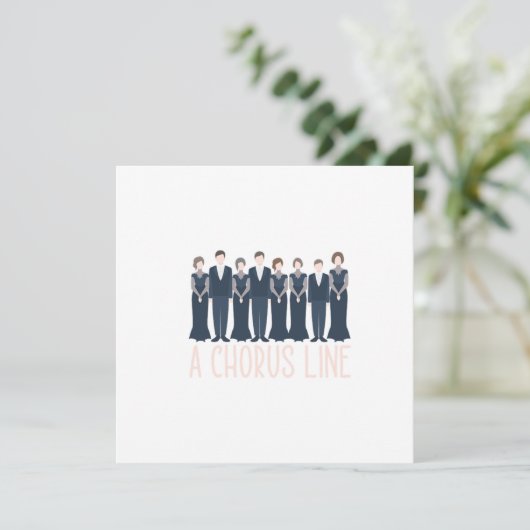 コーラスライン合唱団が合唱曲の音楽ギフトを歌う 招待状 (スタンド正面)