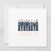 コーラスライン合唱団が合唱曲の音楽ギフトを歌う 招待状 (正面)