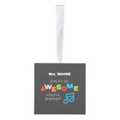 コーラス先生感謝の日のノート素晴らし、 キューブオーナメント (右)