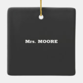 コーラス先生感謝の日のノート素晴らし、 セラミックオーナメント (裏面)