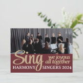 コーラス合唱団メリークリスマスシンガーミュージックフォト シーズンカード (スタンド正面)